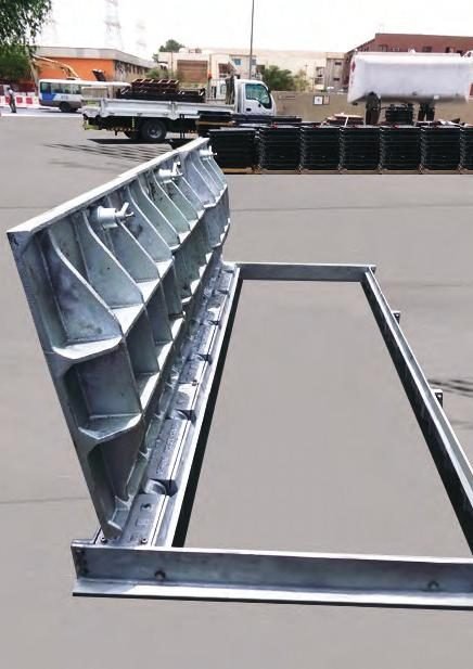 Stainless steel clad frame on site